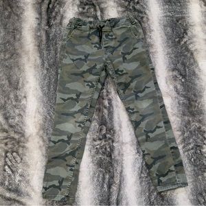 Joe’s Jeans Camo Jeans with a Drawstring waist. Gently used.